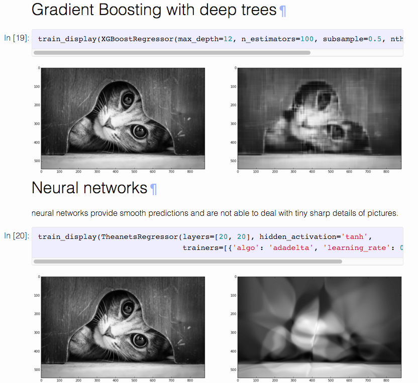 reconstructing an image with machine learning